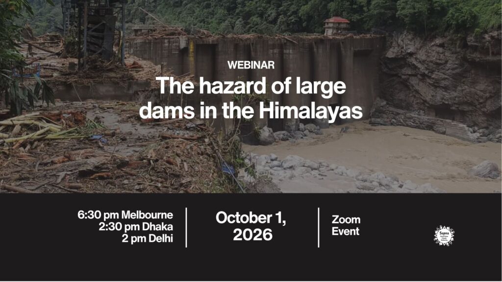 The Hazard of Large Dams in the Himalayas: A Webinar